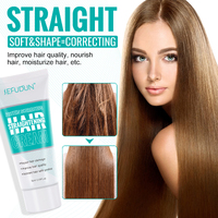 Sefudun Protein Hair Straightening Cream Damage Dry Repair Silk Gloss Nourishing Treatment Moisturize Keratin