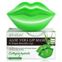 Sefudun Collagen Lip Mask Aloe Plumper Moisturizing Beauty Care Gel Patch  Lip Lines Moisturizing Lip Mask, Lip Sleep Mask Reduces
