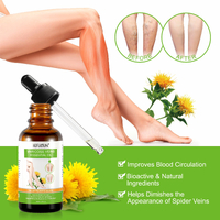 Sefudun Removal Varicose Veins Natural Treatment Oil Anti Spider Veins Stretch Marks for Leg Feet