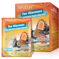 Sefudun 10pcs Toe Adhesive Patches Stickers Pads Foot Warmers Heat Hotties Pack Socks Heater Snow Ski Sport Long Lasting Air Activated Winter