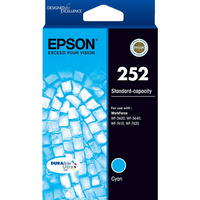 Epson 252 Std Capacity DURABrite Ultra Cyan ink - WF-3620, WF-3640, WF-7610, WF-7620
