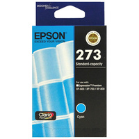 Epson 273 Std Capacity Claria Premium Cyan ink