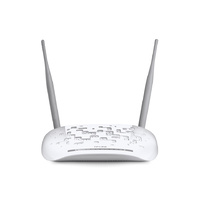 TP-LINK TD-W9970 N300 Wireless VDSL2 ADSL Modem Router Interchangeable LAN WAN Port - Compatible with Fiber Cable service One USB Port for Storage