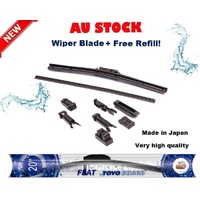 14 inch Windscreen Wiper Blade Universal + Adapters + Spare Blade Japan ToyoGuard