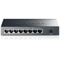 TP-Link TL-SG1008P 16Gbps 8-port Gigabit PoE (4x ports Power over Ethernet up to 55W) Switch, 8x10/100/1000M RJ45 Ports, IEEE 802.3af, Steel Case