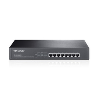 TP-Link TL-SG1008PE 8-Port Gigabit Desktop Rackmount Switch with all 8x 30W PoE (Power over Ethernet)  Ports, 16Gbps, IEEE 802.3x flow control, AUTO M