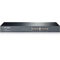 TP-Link TL-SG1016 16-port Gigabit Unmanaged Switch, 16x10/100/1000M RJ-45 Ports with Auto Negotiation/Auto MDI/MDIX, 1U 19-inch Rack-mountable, Steel