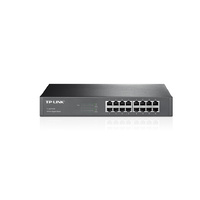 TP-Link TL-SG1016D 16-port 32Gbps Gigabit Desktop or Rackmount Unmanaged Switch, 16x10/100/1000M RJ45 Ports with Auto MDI/MDIX, Metal Case