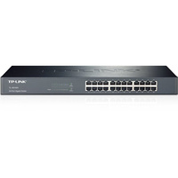 TP-Link TL-SG1024 24-port 48Gbps Gigabit Switch, 24x10/100/1000M RJ45 Ports with Auto Negotiation Auto MDI MDIX, 1U 19-inch Rack-mountable Steel Case