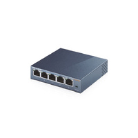 TP-Link TL-SG105 5-Port 10/100/1000 Mbps Unmanaged Desktop Switch with Auto-Negotiation, Auto-MDI/MDIX, Steel case