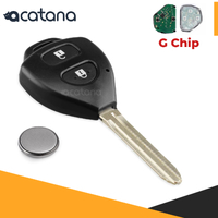for Toyota Corolla 2009 - 2012 Remote Car Key Fob Replacement 2 Button G Chip