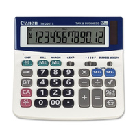 Canon LS100TS Desktop Calculator Tax & Business, 12 digit, Dual powered Adgustable Angle