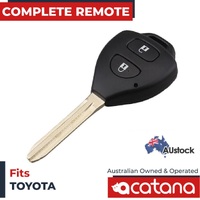 2x For Toyota Hilux Yaris Remote Car Key Transponder 4D67 433 MHz 2 Button Uncut