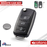 Complete Remote Car Key or Volkswagen VW Jetta Polo Beetle Golf Tiguan Caddy
