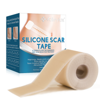 ValleyLux 1.5m Silicone Scar Sheets Gel Tape Roll Scars Removal Skin Treatment Repair Wound Burn Efficient Patch Tapes C-Section Surgery Keloid Acne