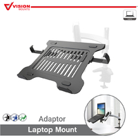 Vision Mounts VM-LH03 | Laptop Notebook Holder Adapter for Monitor Stand Mount Arm Desk Adjustable | Up to 8 kg