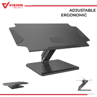 Vision Mounts VM-LHA6 | Laptop Stand Ergonomic Desk Adjustable Portable Holder MacBook Notebook Riser