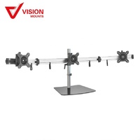 Triple Three 3 Monitor Stand Desk Mount up to 27" 8kg Vision Mounts VM-MP230SL