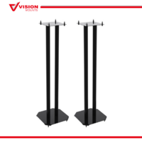 Vision Mounts VM-S05 | Speaker Stands Floor Black Home Theater Bookshelf  | Pair of 2pcs , 80cm , Steel