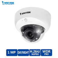 Vivotek FD8138-H, 720p HD Network Indoor Dome Fixed Camera, 1MP 1/3" CMOS Sensor, 2.8 ~ 12 mm Vari-focal Autofocus P-iris Lens, 30M IR, Smart Strea