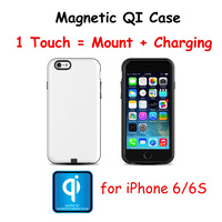 Kome iPhone 6S or iPhone 6 (4.7 inch Display) Case Cover with Built-in Qi Wireless Magnetic Receiver /Charger(Built-in removable Lightning Connector)