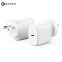 Compact Wall Charger Alogic 1X20 Rapid Power 20W White Single Port Charger WC1X20-ANZ