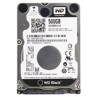 Western Digital Black 500GB 7200RPM SATA III Cache Internal 2.5'' Notebook Mobile Hard Drive