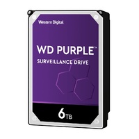 Hard Drive 6TB 64MB WD Purple Surveillance Western Digital WD60PURZ