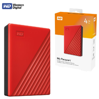 4TB 2.5" Western Digital My Passport Red WD External Portable Hard Drive USB 3.2G1 WDBPKJ0040BRD-WESN