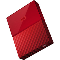 WD 2TB My Passport USB 3.0 Secure Portable Hard Drive (Red) WDBS4B0020BRD-WESN