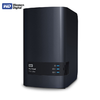 Western Digital 8TB NAS WD My Cloud EX2 Ultra 2-Bay Desktop Storage Network Server Black WDBVBZ0080JCH-SESN
