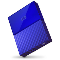 WD 4TB My Passport USB 3.0 Secure Portable Hard Drive (Blue) WDBYFT0040BBL-WESN