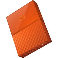 WD 1TB My Passport USB 3.0 Secure Portable Hard Drive (Orange) WDBYNN0010BOR-WESN