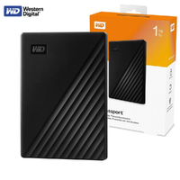 1TB Portable HDD WD My Passport Black External Hard Drive USB3.2 Western Digital