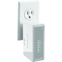 NETGEAR WN3500RP - Dual Band N600 (300 Mbps+300 Mbps) WiFi Range Extender - Wall-Plug Edition - 802.11n, 2.4 & 5GHz, 1-port  10/100 Ethernet, Audio Ja