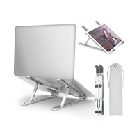 Portable Aluminium Foldable Laptop Stand Desk Table Tray Adjustable Notebook