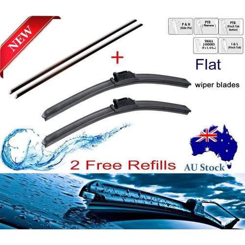 Windscreen Framless Wiper Blades for Audi TT 1999-2003 + bonus