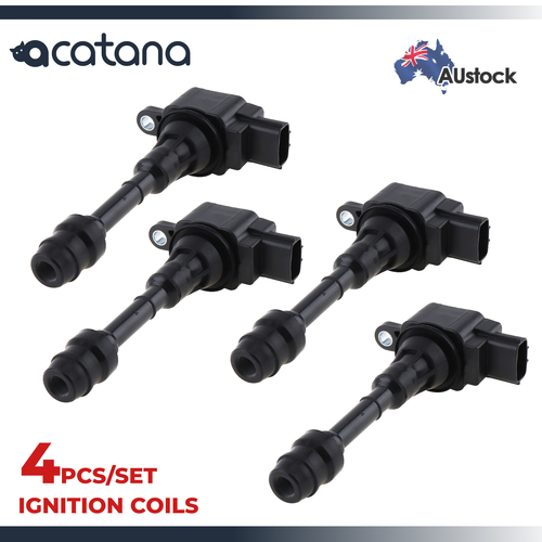 Acatana x4 Ignition Coils for Nissan Xtrail X-Trail T30 2002 - 2007 2.5L QR25DE Engine 22448-8H300
