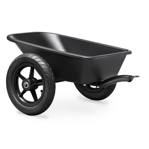 BERG Junior Trailer with Pneumatic Tires for Berg Rally Jeep Junior Adventure Pedal Go-Kart Ride-on Kids Cars Black