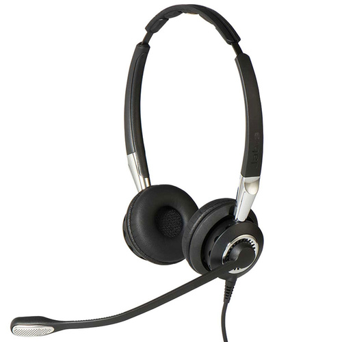 Jabra Biz 2400 II QD DUO Ultra NC Corded Headset for Deskphone with Noise Canceling, HDVoice & PeakStop function
