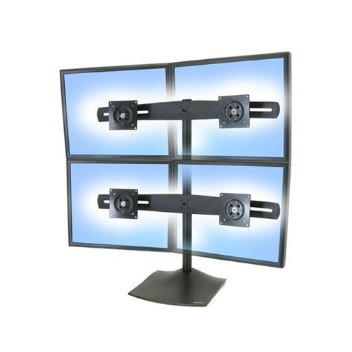 Ergotron DS100 Quad Monitor Desk Stand for 12"-24" Displays 33-324-200