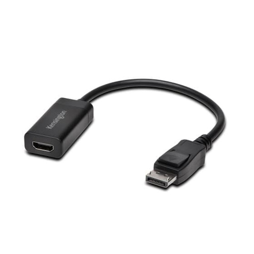Kensington VP4000 DisplayPort to HDMI Video short Cable Adapter support 4K UltraHD monitor resolution