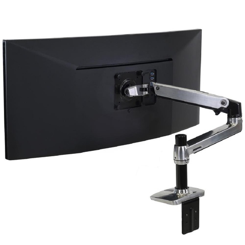 Ergotron 45-241-026 Stand Arm Desk Mount for Single Monitor Screen Display LED LCD TV Holder Bracket