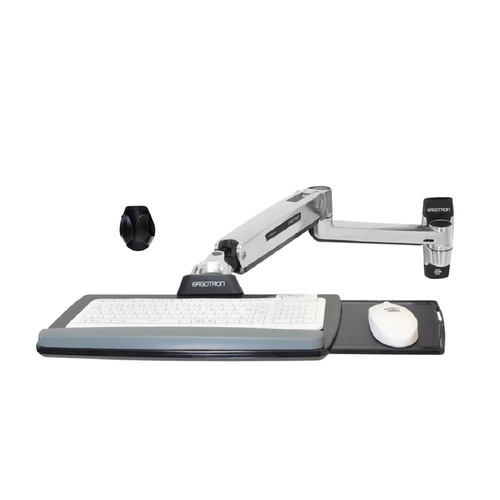 Ergotron 45-354-026 Wall Mount Sit Stand Arm Platform Holder Bracket Workstation for Keyboard Mouse