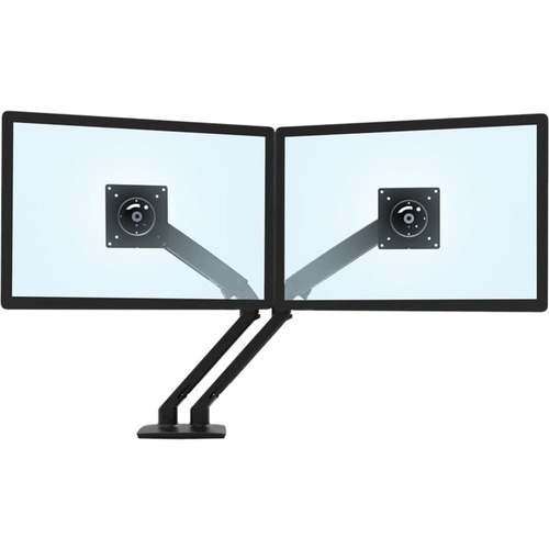 Ergotron 45-496-224 Dual Monitor Stand Arm Desk Mount Screen Display LED LCD TV Holder Bracket