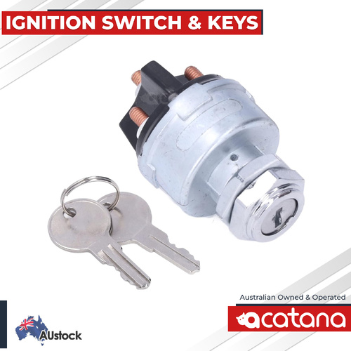 Universal Ignition Switch 12V 4 Position with 2 Keys for Tractor Truck Equipment