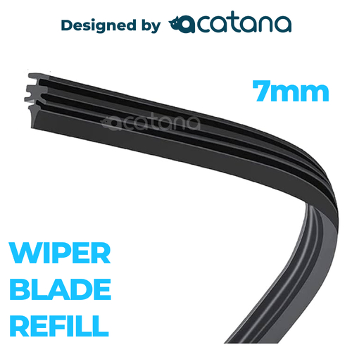 1x 28" Wiper Blade Refill Windscreen Strip Replacement 7 mm Rubber 70 cm for 838