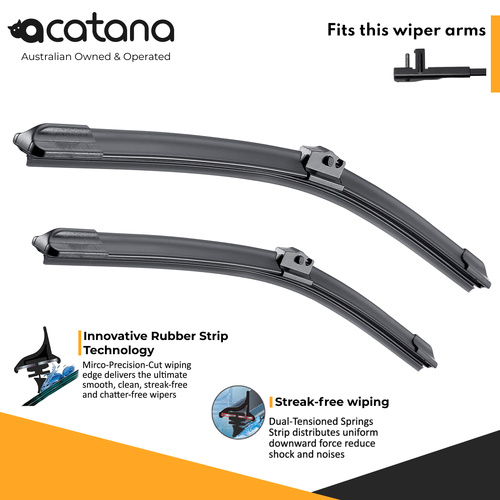 Windscreen Wiper Blades for Mercedes AMG GT C190 2014 - 2021, (KIT of 2pcs)