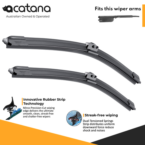 Windscreen Wiper Blades for LDV eDeliver 7 2023 - 2026, (KIT of 2pcs)