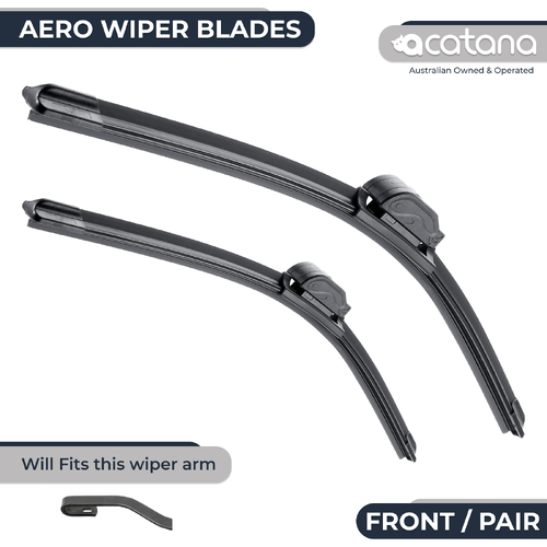 Aero Wiper Blades for Great Wall X240 2009 - 2011 SUV, Pair Pack